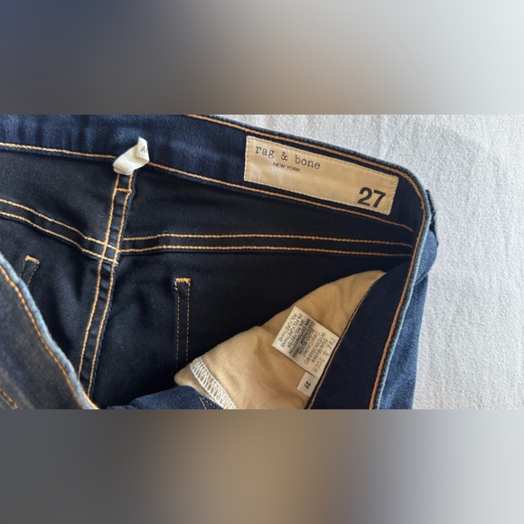 RAG & BONE Ankle Dark Blue Skinny Jeans #A - Picture 11 of 14